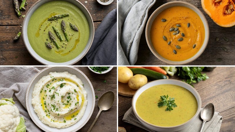 Cuatro recetas caseras de la categoría, imagen de cremas y purés