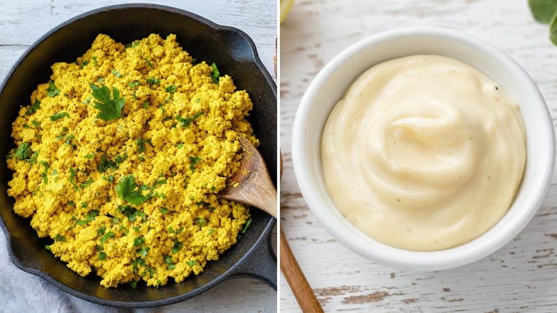Dos recetas caseras de la categoría, imagen de sustitutos del huevo